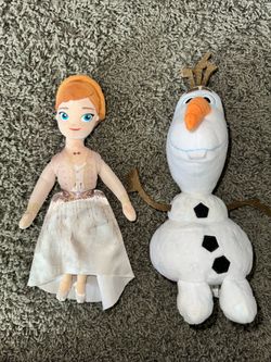 Disney Frozen 2 Anna & Olaf Plush Dolls
