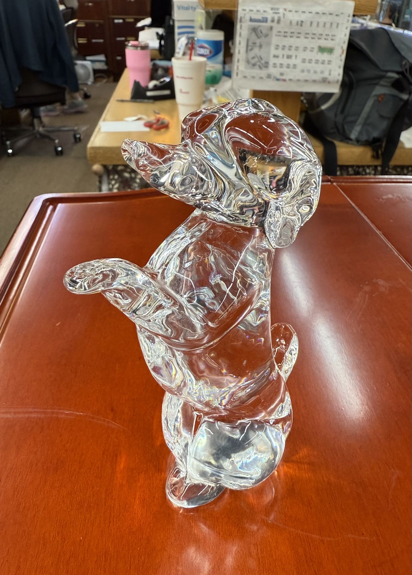FM Konstglas Ronneby art glass puppy dog figurine