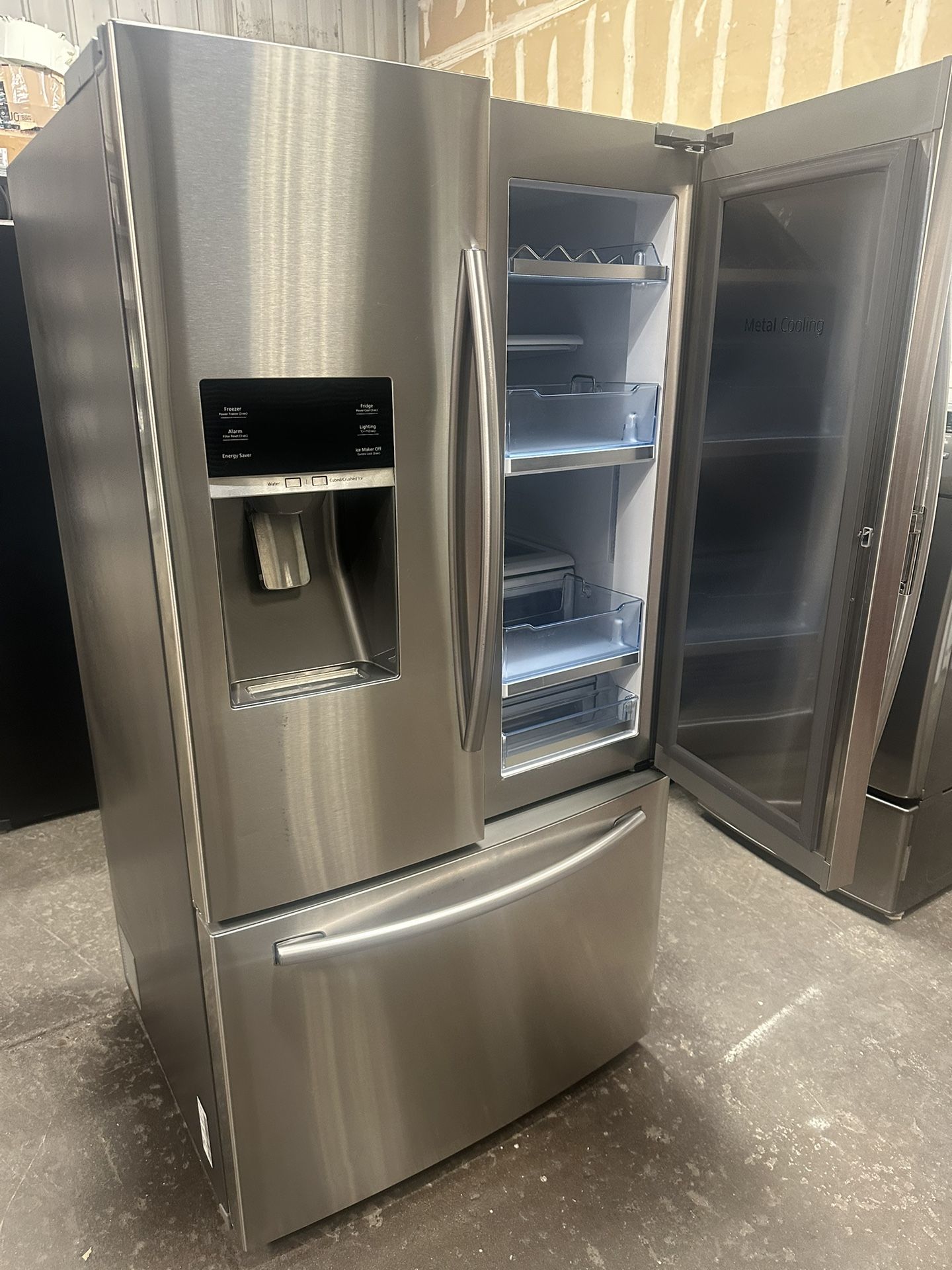 Samsung Fridge metal cooling access door water ice can deliver