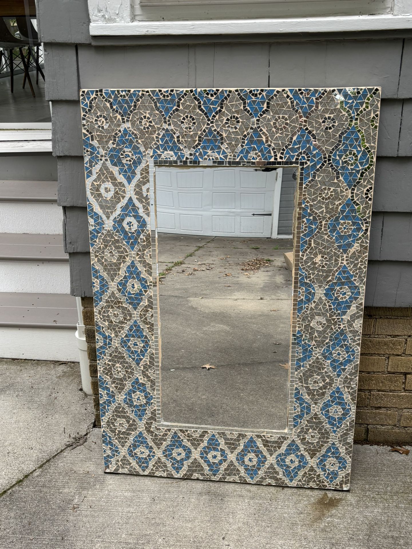 Large Artist-made Mosaic Mirror -$200