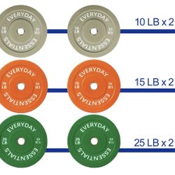 100Lb Bumper Plates Set