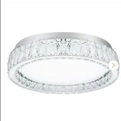 21.6" 1 LIGHT CRYSTAL LED CEILING LIGHT 
