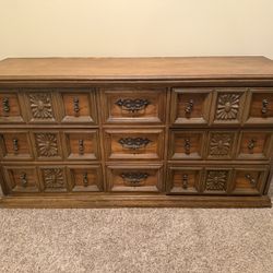Full Size Bedroom Set (Dresser, Armoire, Headboard And Frames, Nightstand)