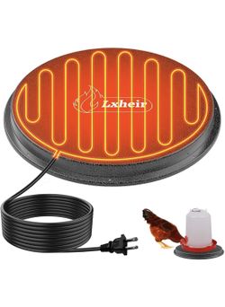 Poultry Waterer Drinker Heated Base Chicken Water Heater for Poultry Chicken Dog