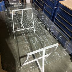 IKEA “Love” Glass Table/Desk