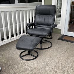 Leather Recliner - Midcentury Modern Stressless Style