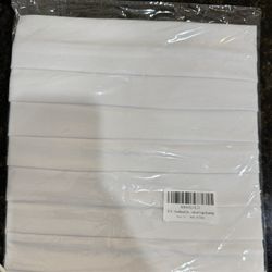 7 White Yoga Style Headbands