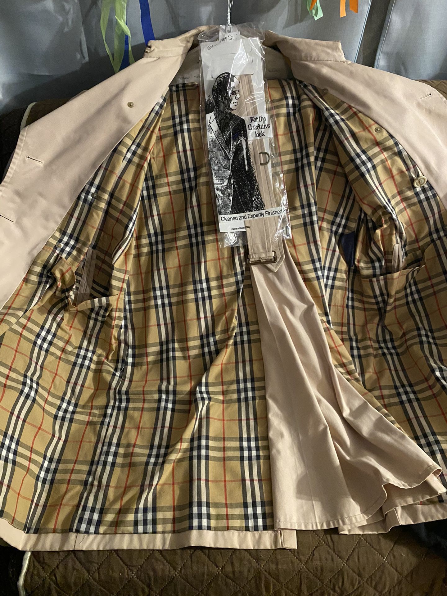 Burberry long trench coat
