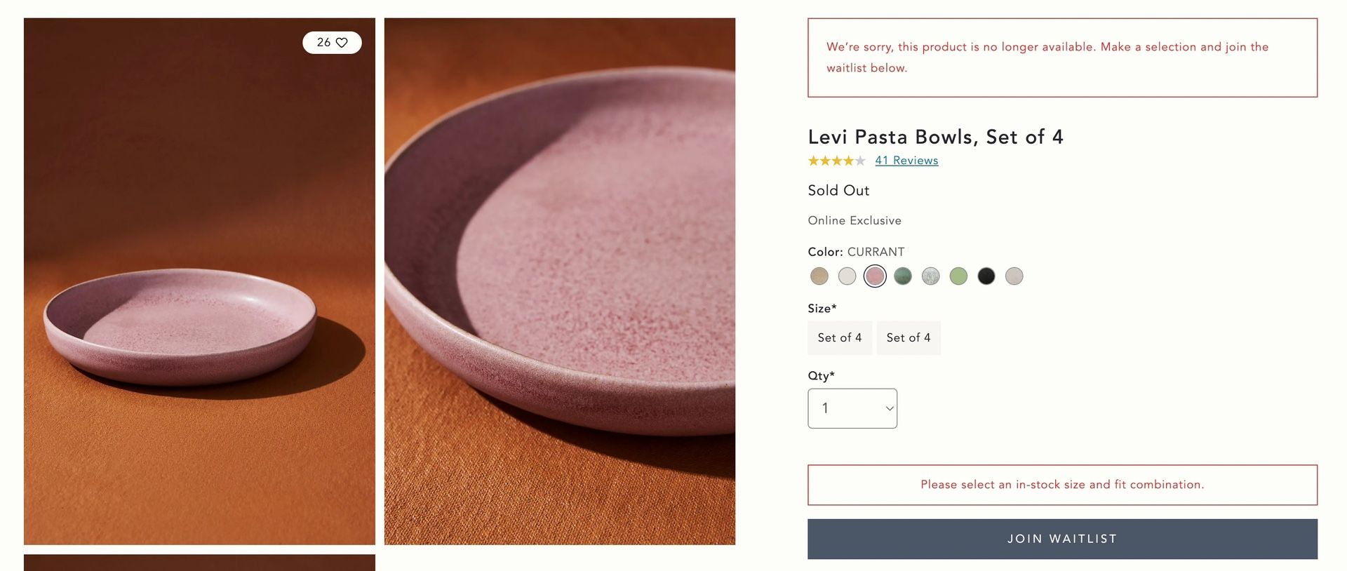 Anthropologie Levi Bowl Pink Set - Quantity 6
