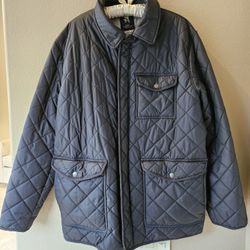 Hart Schaffner Marx Middlebury Quilted Field Barn Blk Jacket Size XL