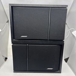 Pair BOSE 201 Series III Direct Reflecting Bookshelf Speakers. Black. Excellent 