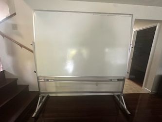 Large white board on wheels double sides - 48 x 72