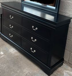 Large Black Dresser
