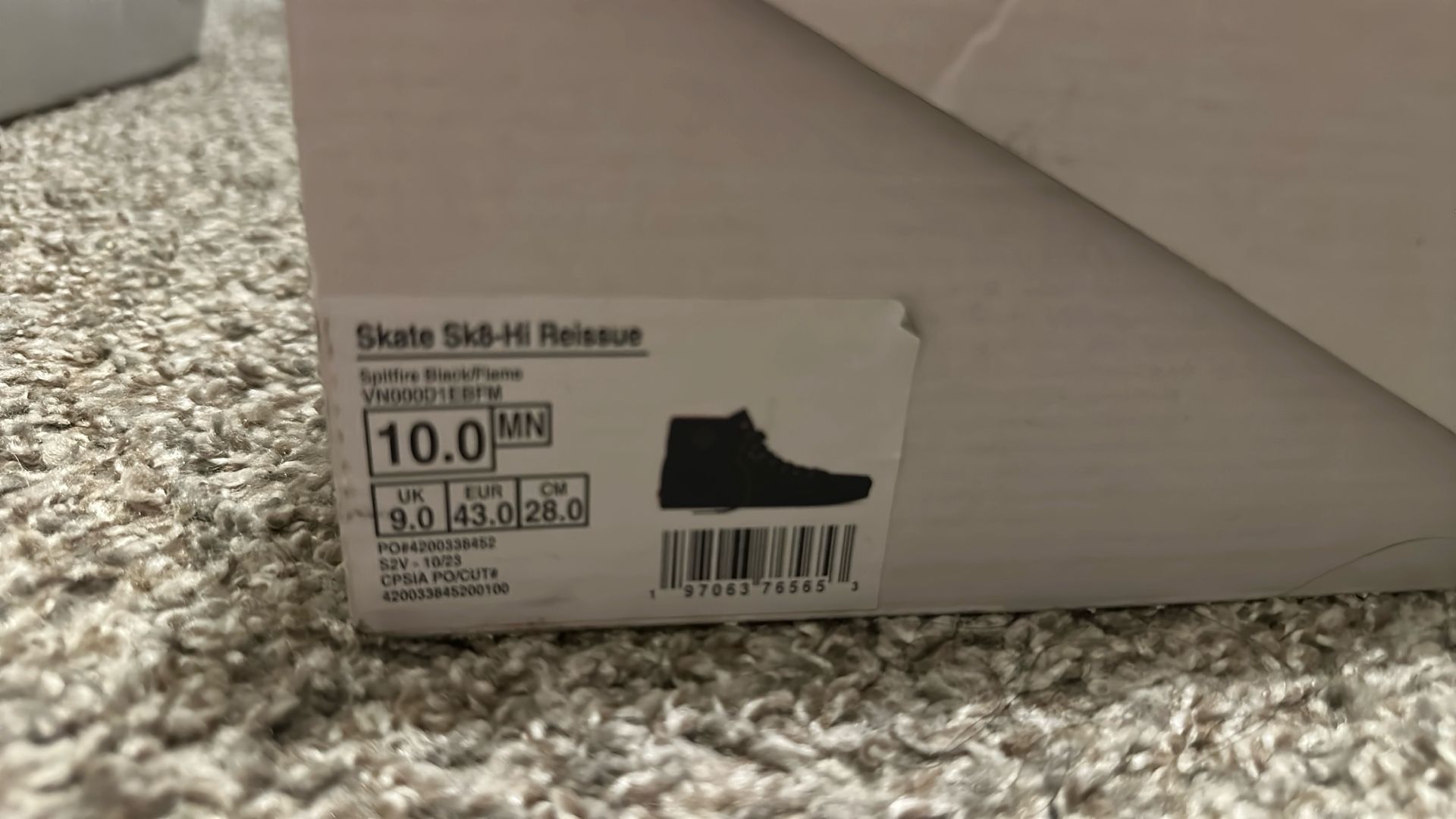 Sk-8 Hi Spitfire Black/Flame