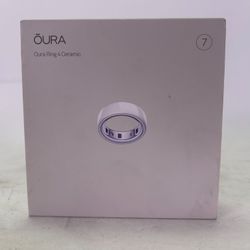 New Oura Ring 4 7 Brushed Silver Ceramic Smart Ring JZ90-57460-07