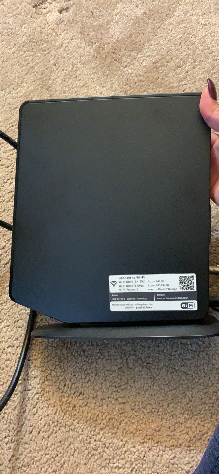 Verizon Fios G1100 WiFi router