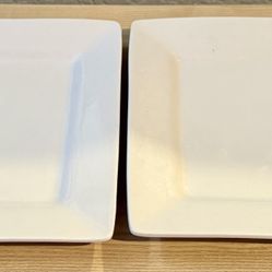 Strawberry Street square white ceramic serving set, 