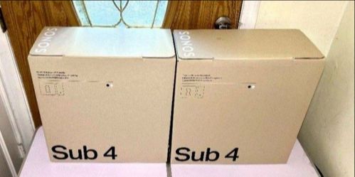 Two X Sonos Subs 4 Gen Brand New Sealed Includes Warranty. Black.
