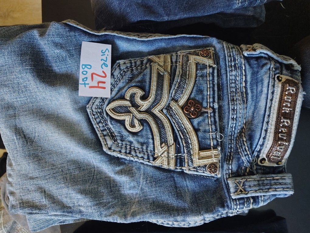 Size 24 Bootcut Rock Revival Jeans