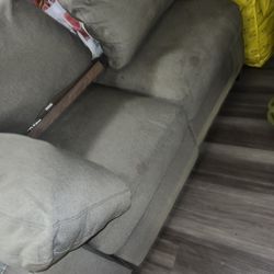 Two Piece Sofa, One Recliner, On Underneath Storage 