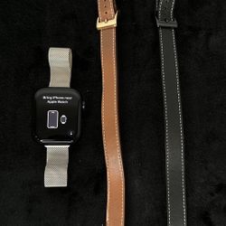 Apple Watch, 45mm, Series 7, Nike Edition, GPS + Cellular, Like New, Tested, Hermès Style Band, 