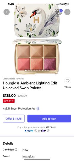 Hour Glass Blush Pallet $90 New