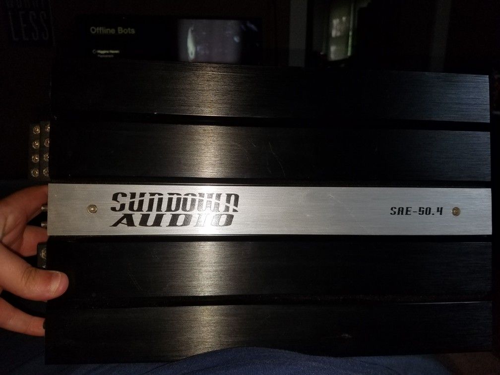 SUNDOWN AUDIO SAE-50.4 CAR AMP 4 CHANNEL FOR MIDS AND HIGH