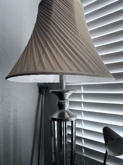 Lamp Base Metal And Matching Metal Curtain Rod
