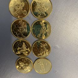 Mickey & Friends Disney World 50th Anniversary Commemorative Medallion Coins