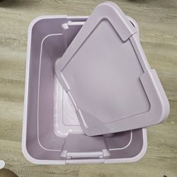 20 gal. Plastic Storage Bin with Lid