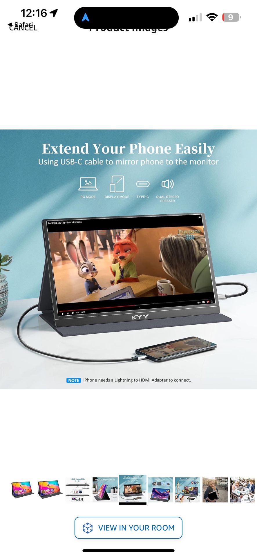 Kyy Portable Monitor 