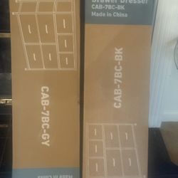 7 Drawer Dresser  Black $Gray
