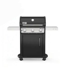 Weber   Spirit E-315 3-Burner Liquid Propane Gas Grill in Black  The small handle cap and the power button are missing, they got lost during the move