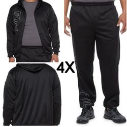 New 3X And 4X Fila Jogger Tracksuit W/Reflective Logo