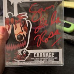Signed Carnage Funko Pop