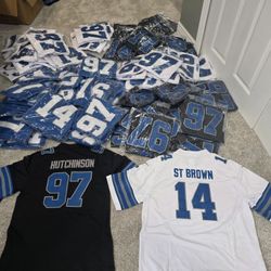 DETROIT LIONS SEAMLESS  GAME JERSEYS...