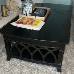 Dark wood Coffee Table $150