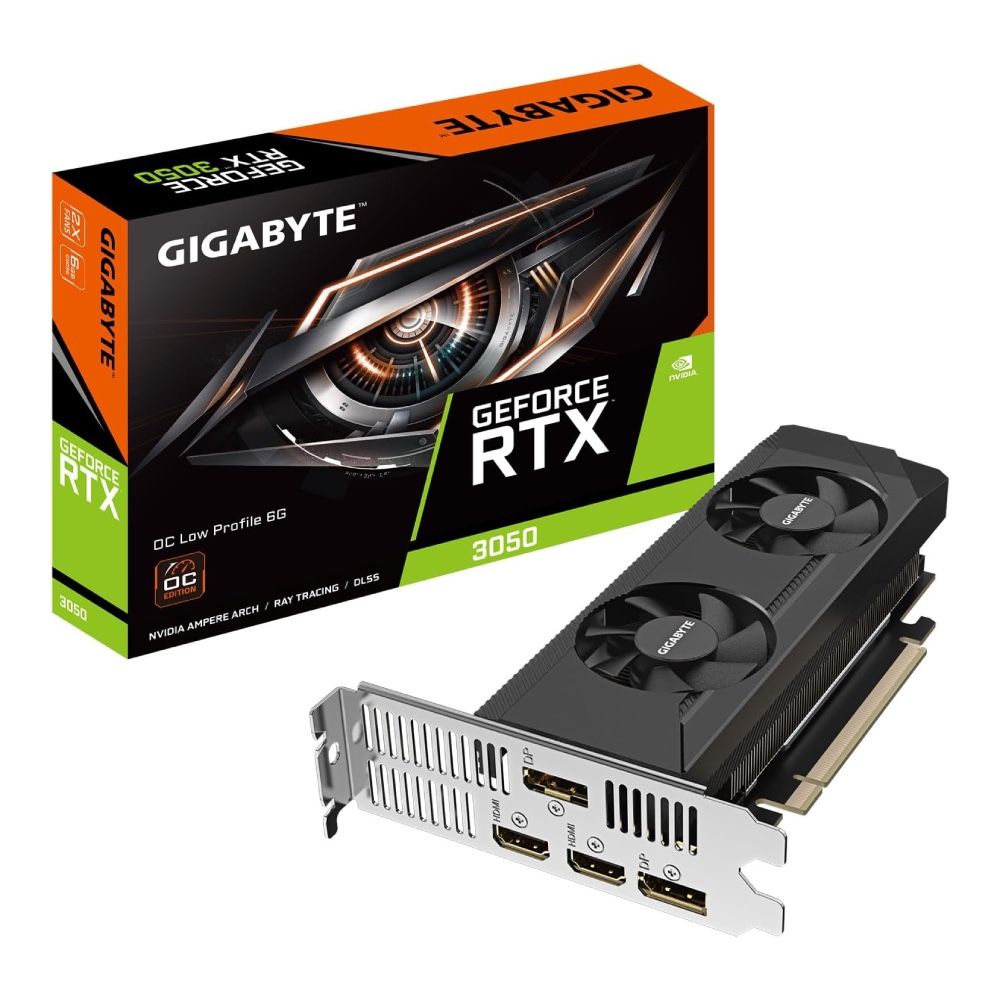 Brand New NVIDIA GIGABYTE GeForce RTX 3050 OC Low Profile 6GB GDDR6 GPU