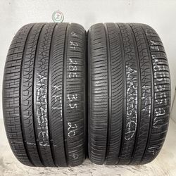 2 Tires 285 35 20 Pirellj P Zero Run Flat High Tread