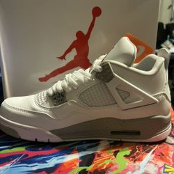 Jordan 4 White Oreo Sz 9 R3ps In HALTOM 
