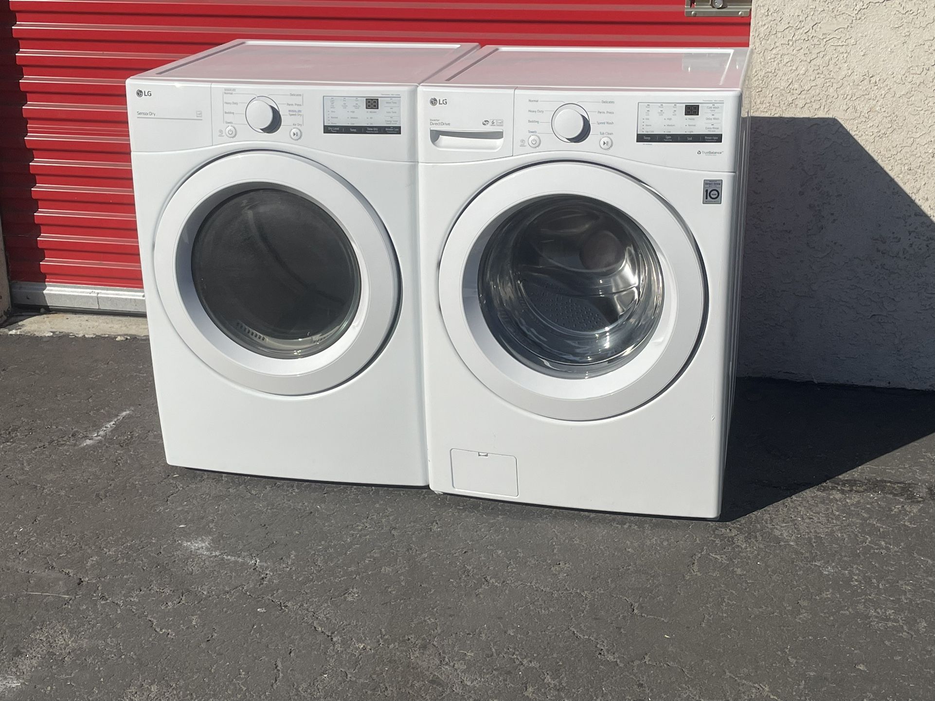 LG Set Gas Dryer And Washer