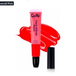 Go Ho Red Face Paint Stick,High Pigment,Water Based Cream Red Face Body Paint Washable for Halloween Cosplay SFX Devil Clown Makeup