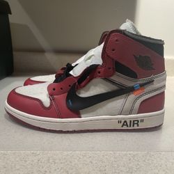 Authentic Off White Jordan 1 Chicago Size 8.5