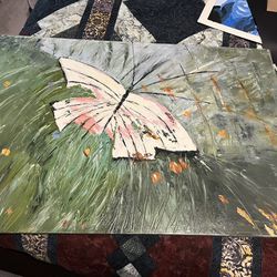 Butterfly Oil Painting 