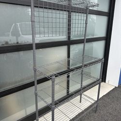 Metal Wire Rack, Great for Garden or Garage