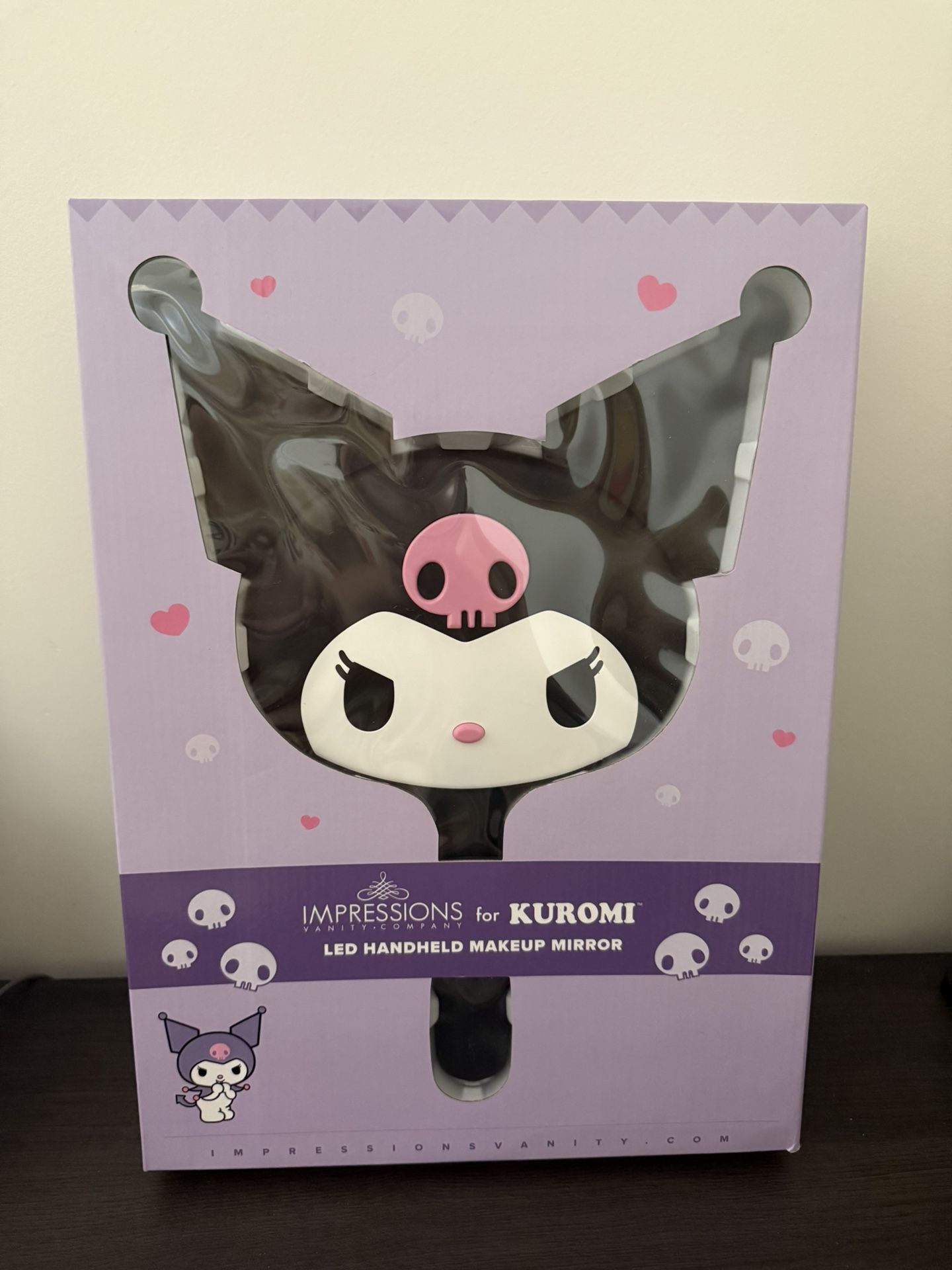 Sanrio Impressions Kuromi Handheld Mirror with Stand