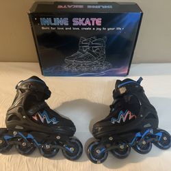 Inline Roller Skates For Kids .. Light Up Skates …size 1Y To 4Y 
