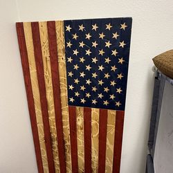 USA custom made wooden flag