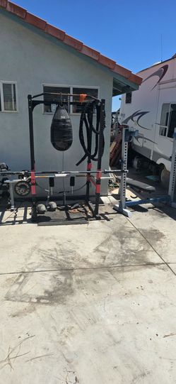 Gym equipment.