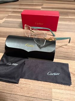 C green wood glasses